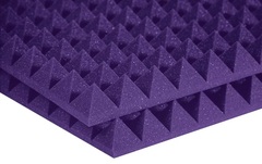 Auralex 2 inch Studiofoam Pyramids 2x4 foot Acoustic Panel 12-pack - Purple