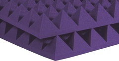 Auralex 4 inch Studiofoam Pyramid - 2x4 foot Acoustic Panel 6-pack - Purple