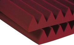 Auralex 3 inch Studiofoam Wedges 2x4 foot Acoustic Panel 8-pack - Burgundy