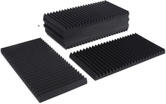 Auralex 3 inch Studiofoam Wedges 2x4 foot Acoustic Panel 8-pack - Charcoal