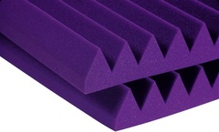 Auralex 3 inch Studiofoam Wedges 2x4 foot Acoustic Panel 8-pack - Purple