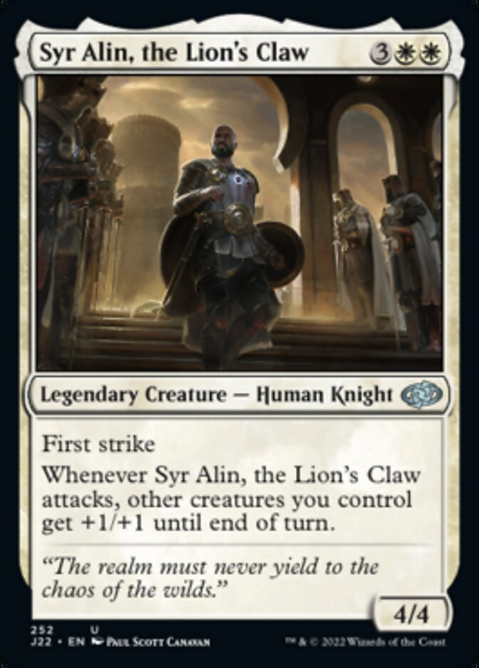 Syr Alin, the Lions Claw