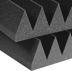 Auralex 4 inch Studiofoam Wedges 2x4 foot Acoustic Panel 6-pack - Charcoal