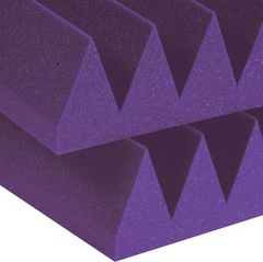 Auralex 4 inch Studiofoam Wedges 2x4 foot Acoustic Panel 6-pack - Purple