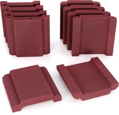 Auralex WaveCave Royale 1x1 foot Acoustic Panel 10-pack - Burgundy