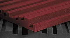 Auralex 2 inch Studiofoam Metro 2x4 foot Acoustic Panel 12-pack - Burgundy