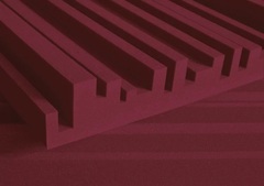 Auralex 4 inch Studiofoam Metro 2x4 foot Acoustic Panel 6-pack - Burgundy