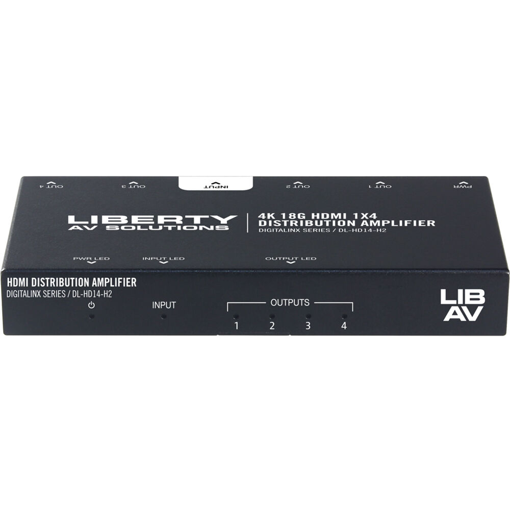 Intelix 1x4 HDMI 2.0 Splitter/Distribution Amplifier