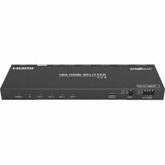 BZBGear 4-Port 4K 60Hz HDMI Splitter/Down-Scaler with Digital and Analog Audio Output