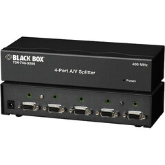 Black Box 4-Port Audio/Video Splitter