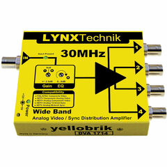Lynx Technik AG yellobrik Wide Band 1 to 4 Analog Video/Sync Distribution Amplifier