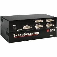Rose Electronics Video Splitter DVI - One Video Input / Four Video Output