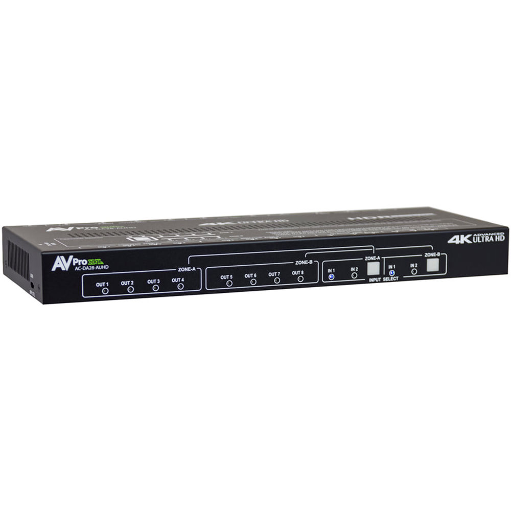 AVPro Edge 2x8 HDMI Dual-Zone Distribution Amplifier