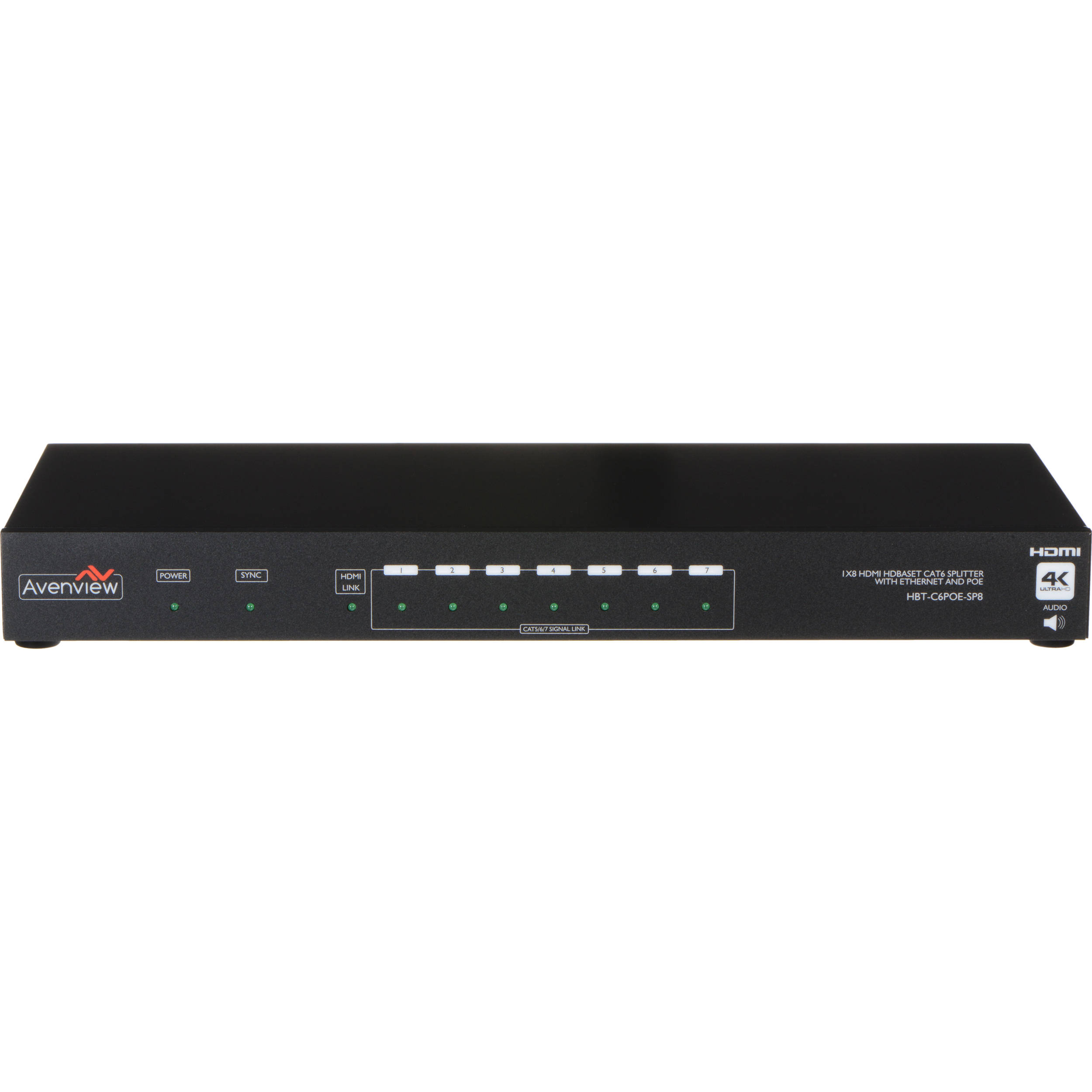 Avenview HBT-C6POE-SP8 1x8 HDBaseT HDMI Splitter