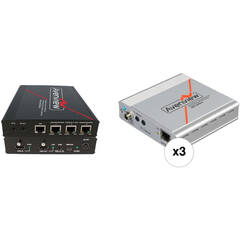 Avenview 3-Way HDBaseT Splitter and Receiver Kit