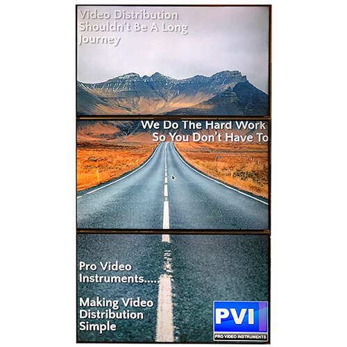 ProVideoInstruments VuMATRIX 3x1 Turn-Key 4K Video-Wall System