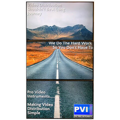 ProVideoInstruments VuMATRIX 3x1 Turn-Key 4K Video-Wall System