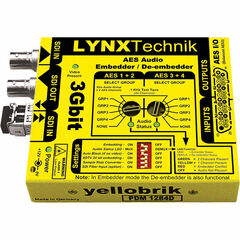 Lynx Technik AG yellobrik PDM 1284 D AES Audio Embedder/De-Embedder (Balanced AES)