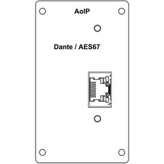 Wohler Dante Input Module with RJ-45 for AMP2-16V Audio/Video Processing Monitor