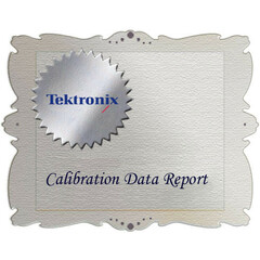 Tektronix D1 Calibration Data Report for WFM4000