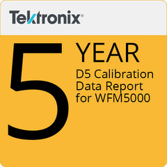 Tektronix D5 Calibration Data Report for WFM5000