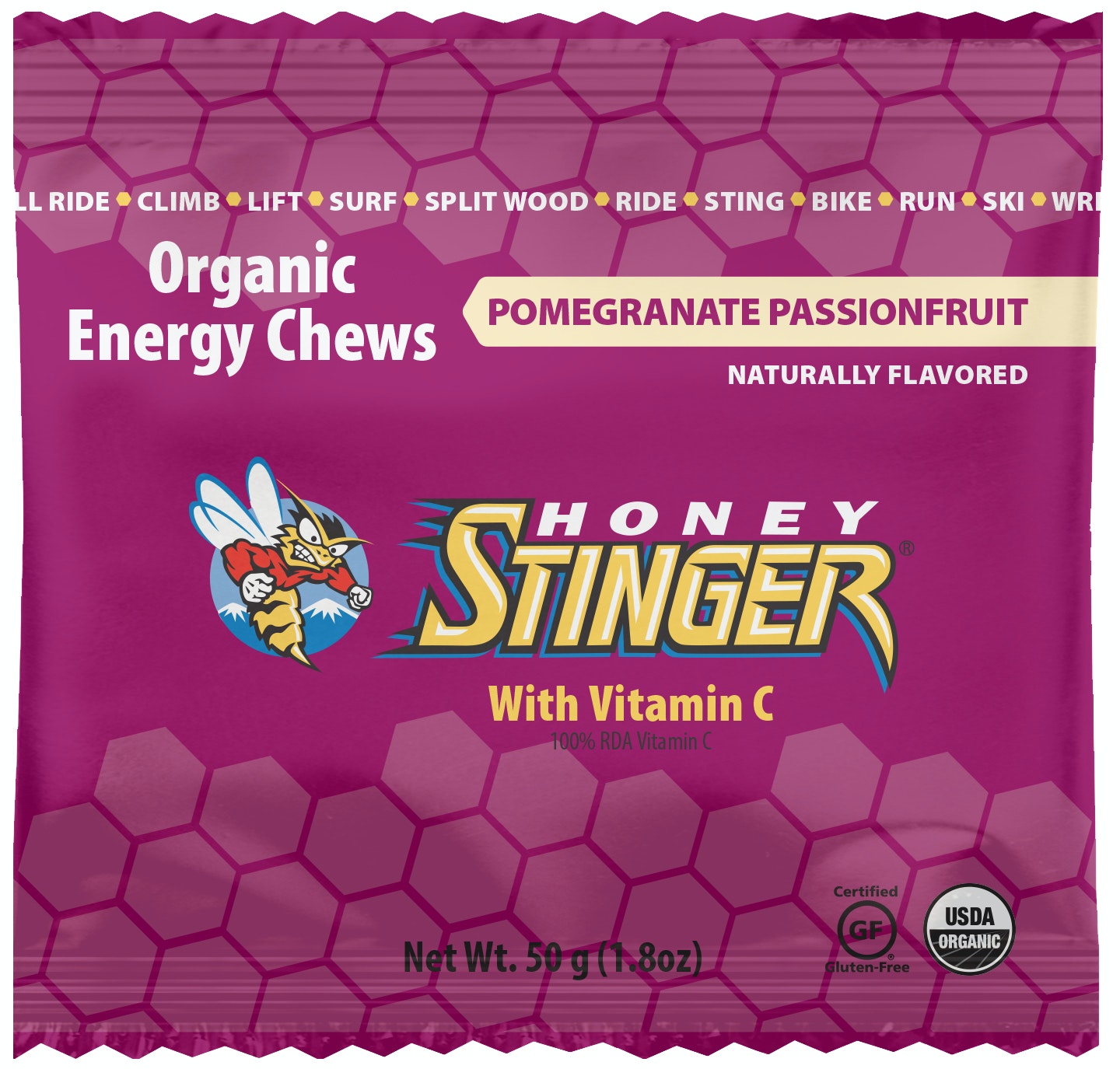 Honey Stinger Pomegranate Organic Chew 2017