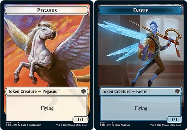 Pegasus // Faerie Double-sided Token