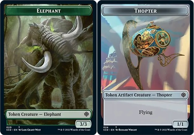 Token - Elephant // Thopter Double-sided