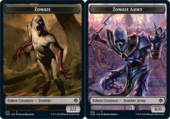 Zombie // Zombie Army Double-sided Token