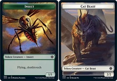 Cat Beast (004) // Insect (022) Double-Sided Token