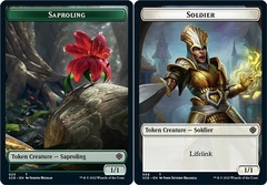 Saproling // Soldier Double-sided Token