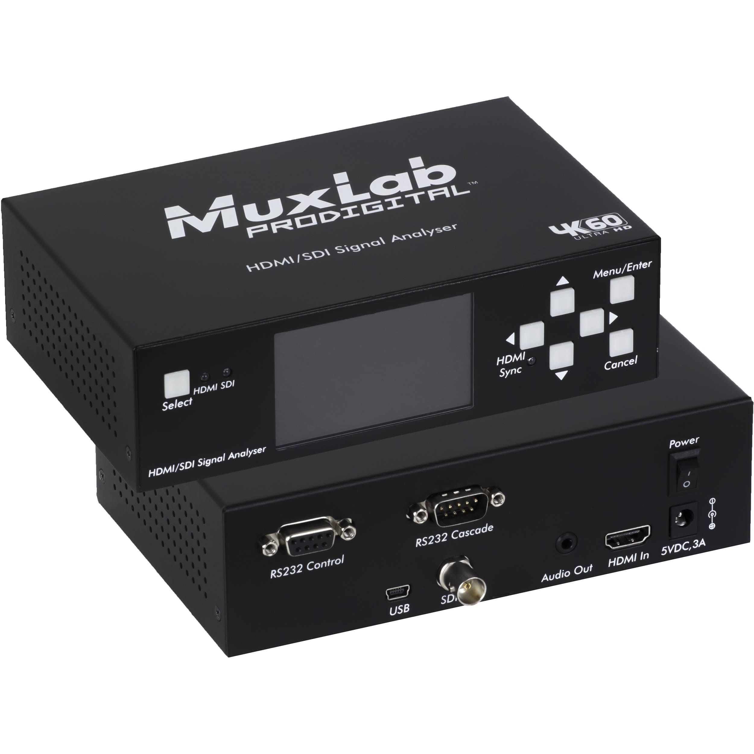MuxLab HDMI 2.0/3G-SDI Signal Analyzer