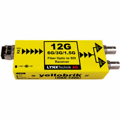 Lynx Technik AG yellobrik 12Gb Single-Mode Fiber Optic to SDI Receiver (LC/PC)