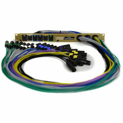 Whirlwind 6-RJ45 etherCON to 24-XLR Breakout Rack Panel