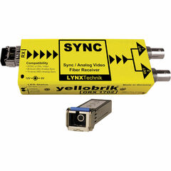 Lynx Technik AG yellobrik Analog Sync/Video Fiber Optic Receiver (Single Mode SC Connection)