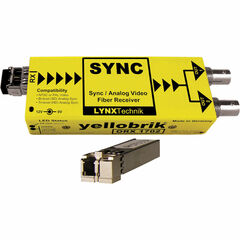 Lynx Technik AG yellobrik Analog Sync/Video Fiber Optic Receiver (Single Mode LC Connection)