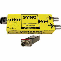 Lynx Technik AG yellobrik Analog Sync/Video Fiber Optic Receiver (Single Mode ST Connection)