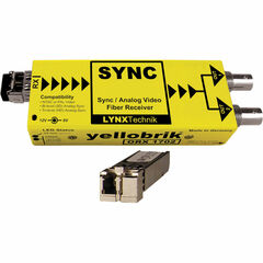 Lynx Technik AG yellobrik Analog Sync/Video Fiber Optic Receiver (Multi Mode LC Connection)