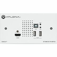 Atlona Omega 4K HDMI/USB Wall Plate Transmitter (2-Gang EU/UK Size)