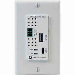 Atlona Omega Single-Gang USB-C Wall Plate Transmitter (330')