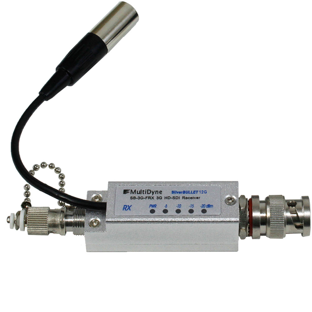 MultiDyne SilverBullet 12G-SDI Video Fiber Optic Receiver