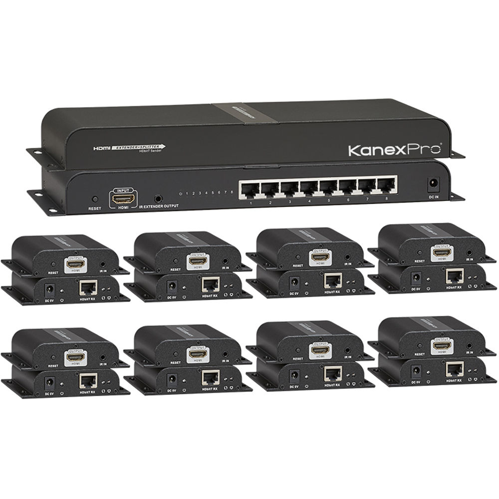 KanexPro 1x8 HDMI Distribution Amplifier Kit