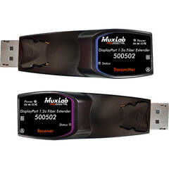 MuxLab DisplayPort 1.2a WQUXGA Fiber Extender Kit (330')