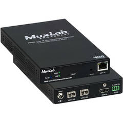MuxLab 4K HDMI/ST 2110 over IP Uncompressed Multimode Fiber Transmitter