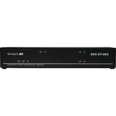 Smart-AVI 4K Quad Head DVI-D, USB 2.0, Audio, Cat5/5E/6 Extender