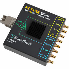 ShieldRock Quad 12G-SDI Optical Extender, 20km Transceiver