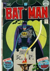 Batman 242 Bruce Wayne  Rest In Peace