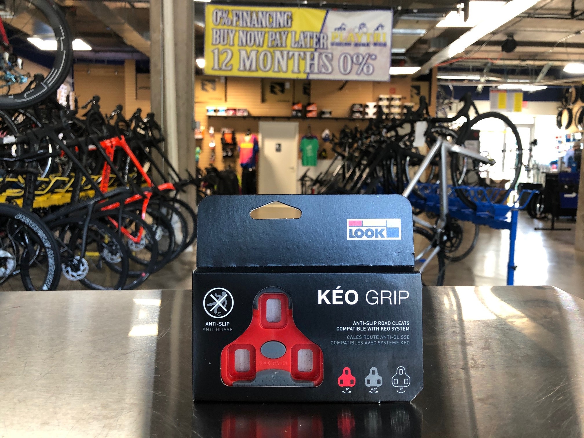 Look Keo Grip Cleats Red 2022