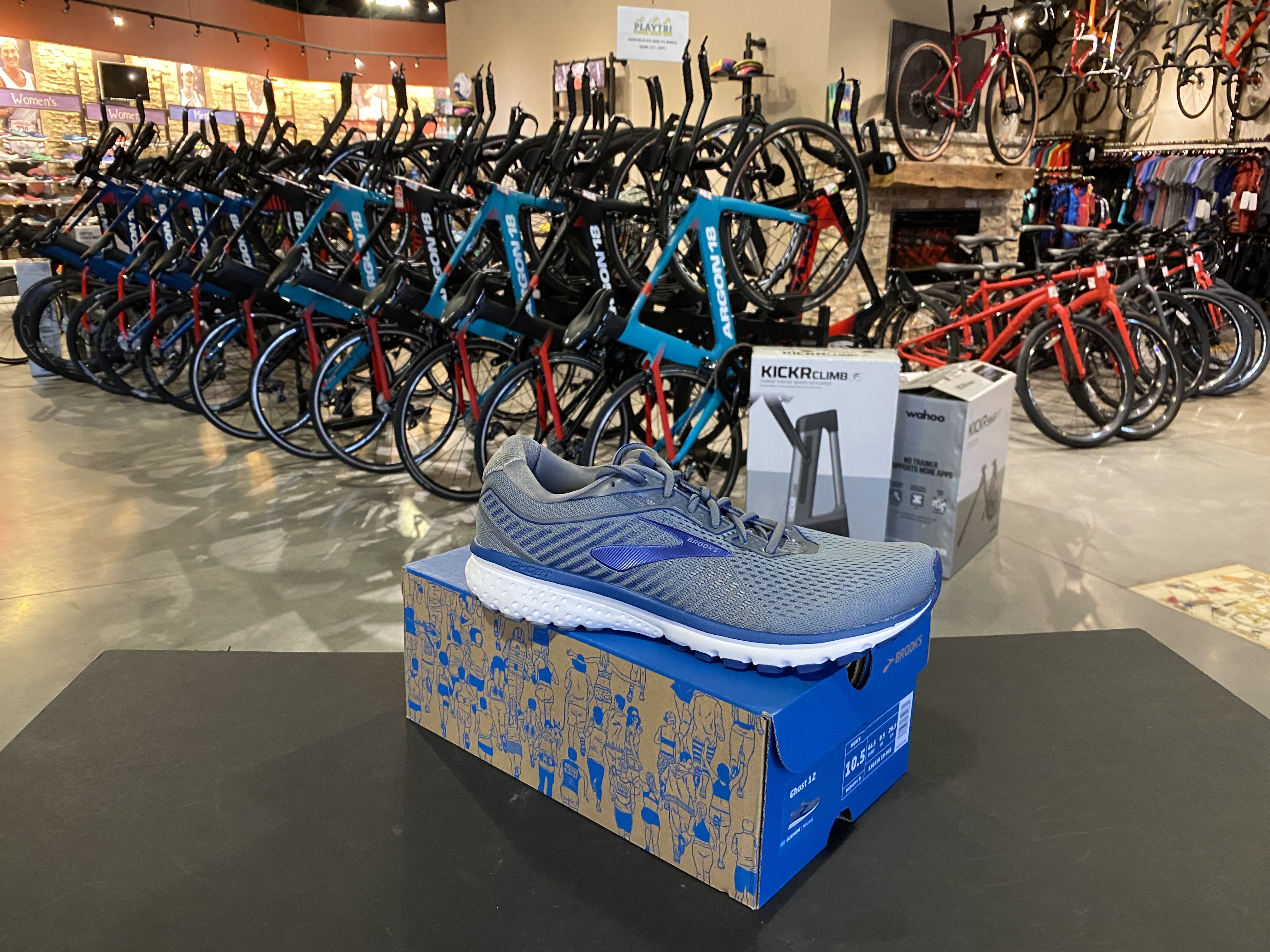 Brooks Mens Ghost 12 Grey/Blue