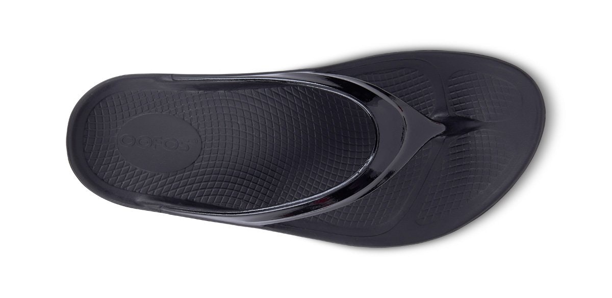 Oofos Womens Oolala Sandal   Black